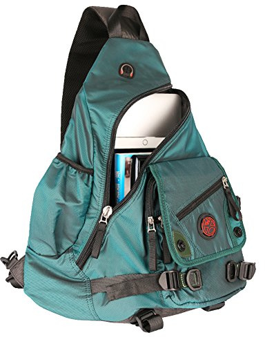 Kawei Knight Large Sling Bag Laptop Backpack Cross Body Messenger Bag Shoulder Travel Rucksack