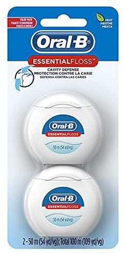 Oral-B EssentialFloss - Filo interdentale per cavità, 50 m, confezione da 2