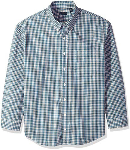Arrow Hamilton Poplins Long Sleeve Button Down Plaid Shirt Chemise à Bouton Bas Homme