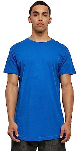 Urban Classics Herren Shaped Long Tee T-Shirt, Blau (brightblue), S