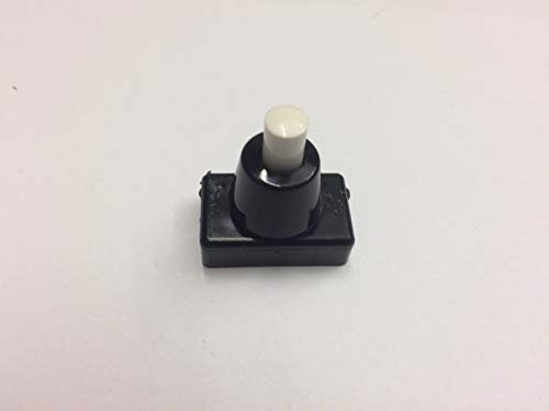 Lampenschalter Druckschalter schwarz weiß Hals 230V 2A Schwarzer Knopf Schalter (weiß/schwarz)