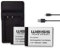 2X Batterie + Chargeur comp. avec Canon LP-E17 Li-ION 1050mAh avec indicateur de Temps restant pour Canon EOS 200D 250D 77D 800D 750D 760D [pour Canon M5 / M6 / RP sans indicateur de Temps restant]