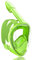QingSong Kids Snorkel Mask Full Face, Snorkeling Set with Camera Mount, 180 Degree Panoramic View Snorkeling Gear Anti-Fog Anti-Leak