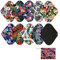7pcs Pack Reusable Sanitary Cloth Pads Including 1pc Mini Wet Bag + 6pcs Bamboo Charcoal Cloth Menstrual Pads Mama Panty Liners