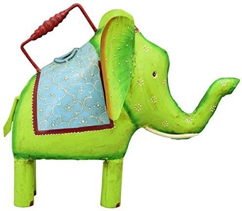 EXNER dekorative ausgefallene Deko-Gießkanne als Elefant Metall Handarbeit