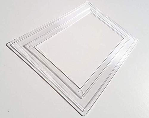 Single Double Light Switch Socket Finger Plates Surround Wall Protector Hygienic Cover (Double, Clear)