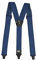 Olata Y Hosenträger mit Kunststoff-Clips für Flughäfen – 4 cm. Blau