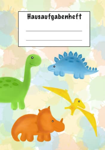 Hausaufgabenheft: Hausaufgabenheft Dinosaurier A5