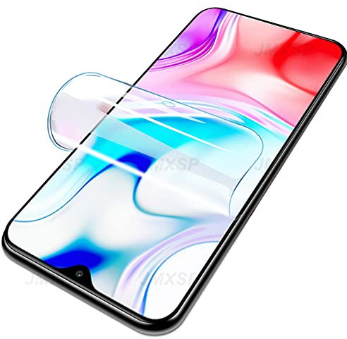Snailcanfly Film hydrogel 2 pcs pour Xiaomi Redmi Note 8 / Redmi Note8 2021 6.3inch Haute Sensibilité film Flexible TPU Protecteurs d'écran d'empreintes Digitales déverrouiller Pas de Verre Trempé