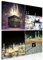murando - Wandbilder Istanbul 80x80 cm 4 Teilig je 40x40 Vlies Leinwandbild Kunstdruck modern Wanbilder XXL Wanddekoration Design Wand Bild - Moschee Mekka Tempel Muslime Architektur