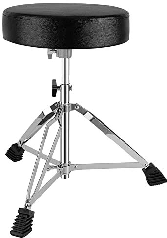 LeSage Drum Stool Adult Height Drum Throne with Anti-Slip Feet Folding Foldable Music Guitar Stool