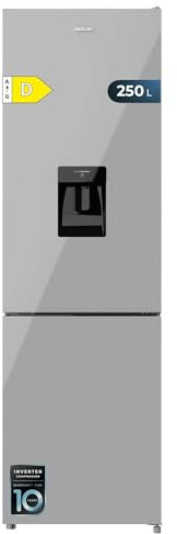 Cecotec Frigorífico 2D Bolero CoolMarket 2D 348 NF White E. Motor Inverter NoFrost, Frigorífico 2 Puertas Blanco 170X59.5Cm, 348L, No Frost, Clase Energética E, Display Interior, Puerta Reversible