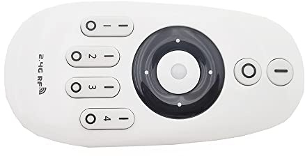 Vrabocry LM007 CCT Tunable Wireless 2.4Ghz 4 Zone RF Fernbedienung Powered by 2pcs AAA Batterien 3V Arbeitet mit WB5 LM053 C01RF C02RF Mi-boxer FUT036W LED Controller