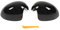 2-teilige Rückspiegelabdeckung, Seitenspiegelkappe für Außenspiegel Links und Rechts, Ersatz für Mini R55 R56 R57 R58 R59 R60 R61, Schwarz (nur Manuelles Zusammenklappen)