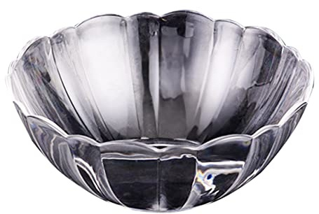 Healeved Saladier Bols À Dessert en Plastique Grand Format Récipient pour Salade De Fruits Résistant Aux Fissures