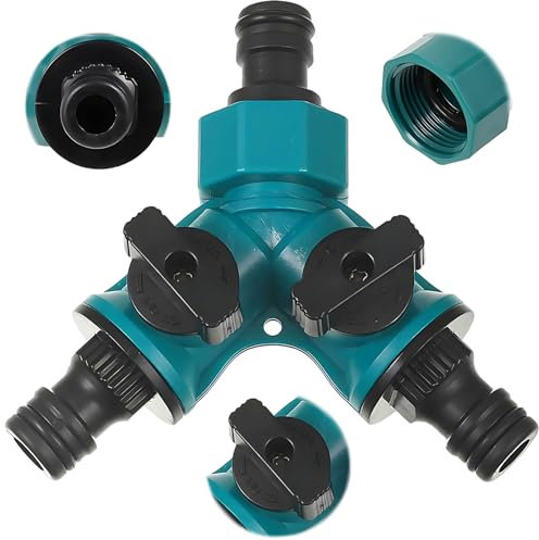 2 Wege Schlauch Rohr Verteiler Gardena Y Verteiler 2 Wege Verteiler Wasser Schlauchverbinder Gartenschlauch-Wasserverteiler Gartenschlauch Verteiler Wasserleitungsanschlüssen für Y-Förmig, 1 Stück