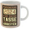 clothinx Pensionierung 2024 Tasse mit Spruch ideal für die Verabschiedung in den Ruhestand und die Pension