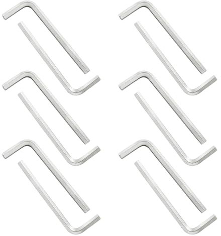 Biaungdo Juego de 12 llaves hexagonales de 5 mm, llave Allen pequeña, llave hexagonal en forma de L, juego de llaves hexagonales, herramienta de reparación de repuesto de cabeza hexagonal para reparar