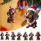 7 Stück Dackel Weihnachtsbaumschmuck Cute Acryl Tannenbaumschmuck WeihnachtsanhäNger Hund Flat Decorations Auto Ornament Geschenke, Niedlicher Acryl Anhänger Weihnachts Deko (Red 9pcs, One Size)