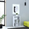 Forte TEMPRA 2 modernes Bücherregal 50 60, Regal mit 2 Einlegeböden, weißes Regal, Standregal Büro, Jugendzimmer, Kinderzimmer, Holzwerkstoff, Weiß, 54 cm breit x 85,5 cm hoch x 34,8 cm tief