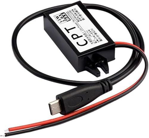 12V auf USB,12V auf 5V USB-Adapter,DC Buck-Konverter-Modul 3A 15W DC auf DC Auto-Stromwandler Adapter (Typ C)
