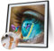 ARVALOLET DIY Leinwand Malset, Malen-nach-Zahlen, Bunte Augen Motiv, Ölbild for Zuhause 40x40 cm
