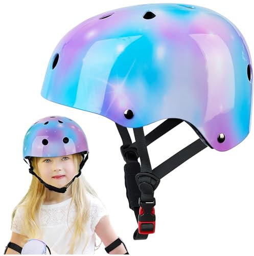 Unicorn Castle Fahrradhelm Kinder zu Radsport Niedliche Cartoon Kinderhelm für Fahrrad Skateboard Rollschuh für Mädchen Verstellbare,3-8 Jahre