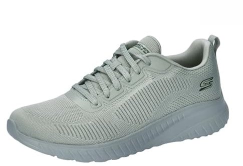 Skechers Damen Low-Top Sneaker BOBS Squad Chaos FACE Off, Frauen Sneakers,Schlupfschuhe,Slip-ons,Skater,Low-top,Halbschuhe,Grün,42 EU
