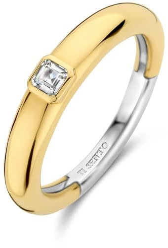 TI SENTO MILANO Damenring aus 925er Silber mit Zirkonia, Sterling Silber, Zirkon