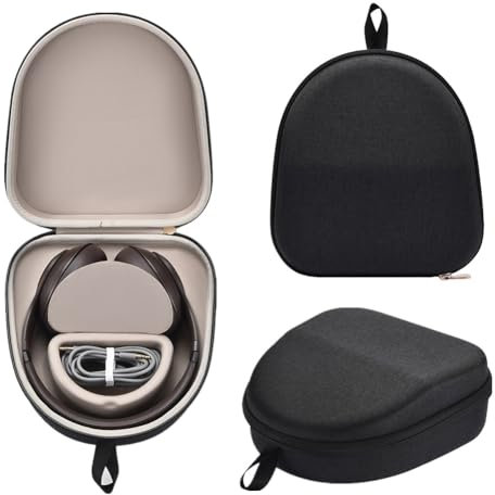 AZURAOKEY Custodia per cuffie Bluetooth On-Ear Beats Studio Pro/Studio 3/Solo 3 2 Pro, antiurto, borsa di ricambio da viaggio con cavo (solo custodia)
