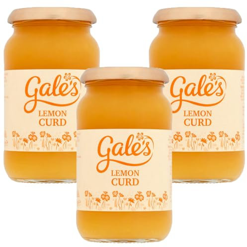 Lemon Curd 410g x 3, Compatible with Gales Tangy Citrus Vegetarian Spread, Topping for Cakes Muffin Cupcake Dessert Baking with Welari Thank You Card | (3pack)