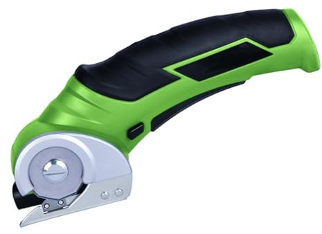 Hammersmith SharpSpin - Kabelloser Akku-Universalschneider mit selbstschärfender Rundklinge - Schneidet Leder, PVC, Teppiche, Karton & mehr - Leicht, handlich & leistungsstark