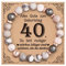 VivaJoy 40. Geburtstag Geschenk Frauen - Personalisiertes Armband Damen
