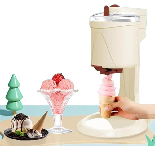 Máquinas para Helado De Yogur, Heladera Automática Casera Diy con Agitador De Doble Cuchilla, Revestimiento De Grado Alimenticio y Cuerpo Desmontable para Cafeterías Caseras,B