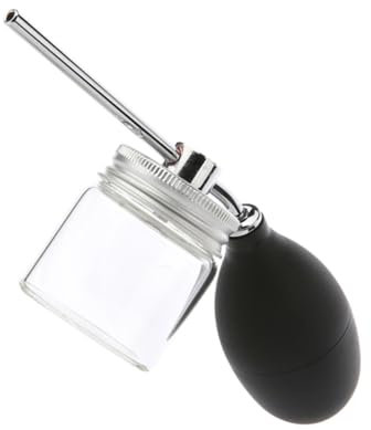 Professionelles Pulversprühgerät aus Glas mit Silikon für Haarfasern