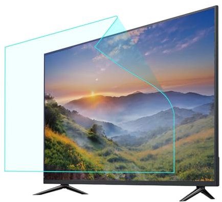 KELUNIS Protector de pantalla antirreflejos de TV, protector de pantalla anti-luz azul para interiores y exteriores, reduce los reflejos y el deslumbramiento de la pantalla del televisor,37