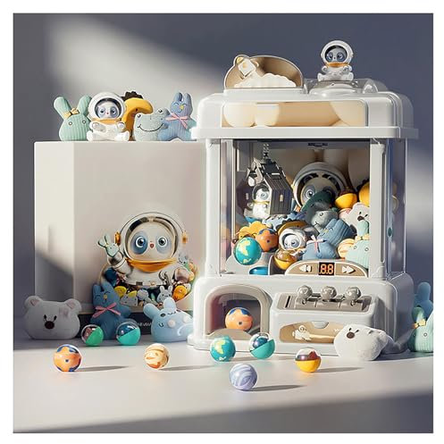 CUCUKAKA Candy Grabber, Candy Arcade mit Licht Und Musik,2panda-Puppe,25 Plüschtieren,20 Gashapons, Mädchen Spielzeug für Jungen und Mädchen im Alter