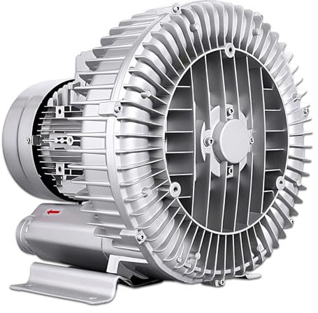 CIELOBLOEN Souffleur à Canal Latéral Et Pompe à Air électrique - Souffleur Régénératif pour Aérateurs De Fosses Septiques, Oxygénation Hydroponique, Fonctionnement Silencieux,180W/220V