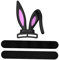 Didiseaon Bunny Ear Headset Decoration Silicone Cosplay Attachment for Headphones Adorable Bunny Ears for Headsets Easy Installation Durable Design for Gaming