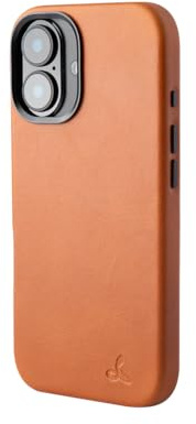 Snakehive Leather Case for iPhone 17 - Slim Protective Case - MagSafe Compatible - Tan