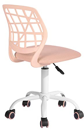 FurnitureR Bunter Schreibtischstuhl, moderner höhenverstellbarer Computerstuhl ohne Armlehnen, ergonomischer Drehstuhl für Kinderzimmer und Home Office