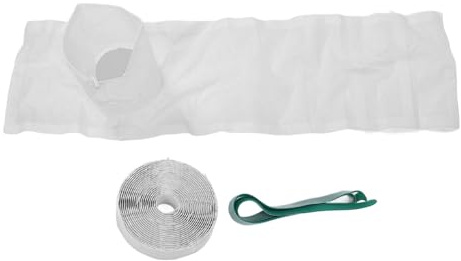Glomora Portable AC Window Seal Kit,Portable Air Conditioner Window Seal Dryer Vent Window Kit with Drawstring Adhesive Fastener for Dryer Hose Casement Door