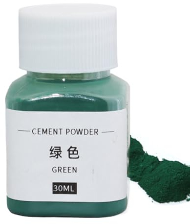 Concrete Pigment - Oxide Cement Color Powder, 30 ml, Non-Fading-Pigmente in Schwarz, Rot, Blau und Grün | Vibrant DIY & Professional Zement, Gypsum und Betonfarbe für kreative Projekte, Handwerk