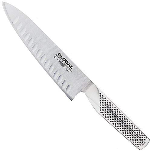 Global Cuchillo de Chef alveolado, 18cm, G-78