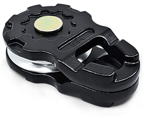 GearAmerica Aluminium Ultra Snatch Block für synthetische Winden mit Einer Länge von bis zu 9/16 weichen Schäkeln | 20 Tonn Belastbarkeit | Wiederherstellungsrichtung ändern, doppelte Windenleistung