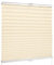 SchattenFreude Basic Klemmfix-Plissee für Fenster | Mit Klemm-Haltern | Ohne Bohren | Creme, Breite: 125cm x Höhe: 130cm