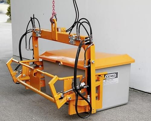 Cemo 10728 Ladebügel, Hydraulisch, Kippbar für Streugutbehälter, 400 L
