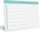 Sweetzer & Orange Weekly Meal Planner and Grocery List Magnetic Notepad. Teal 10x7” Meal Planning Pad with Tear Off Shopping List. Plan Weekly Menu Food for Weight Loss or Dinner List for Family!