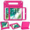 SINSO Funda infantil para iPad de 9.7 pulgadas - 2017/2018, iPad Air 2 - Rosa con protector de pantalla, a prueba de golpes, funda para niños con asa, soporte