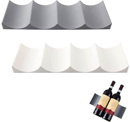 2 Stück Flaschenhalter Kühlschrank, Flaschenregal Kühlschrank, Kühlschrank Organizer Flaschen, Flaschenregal, Weinregal für Tisch Pantry Cabinet Bier Halter Trinkflaschen Kühlschrank Speisekammer